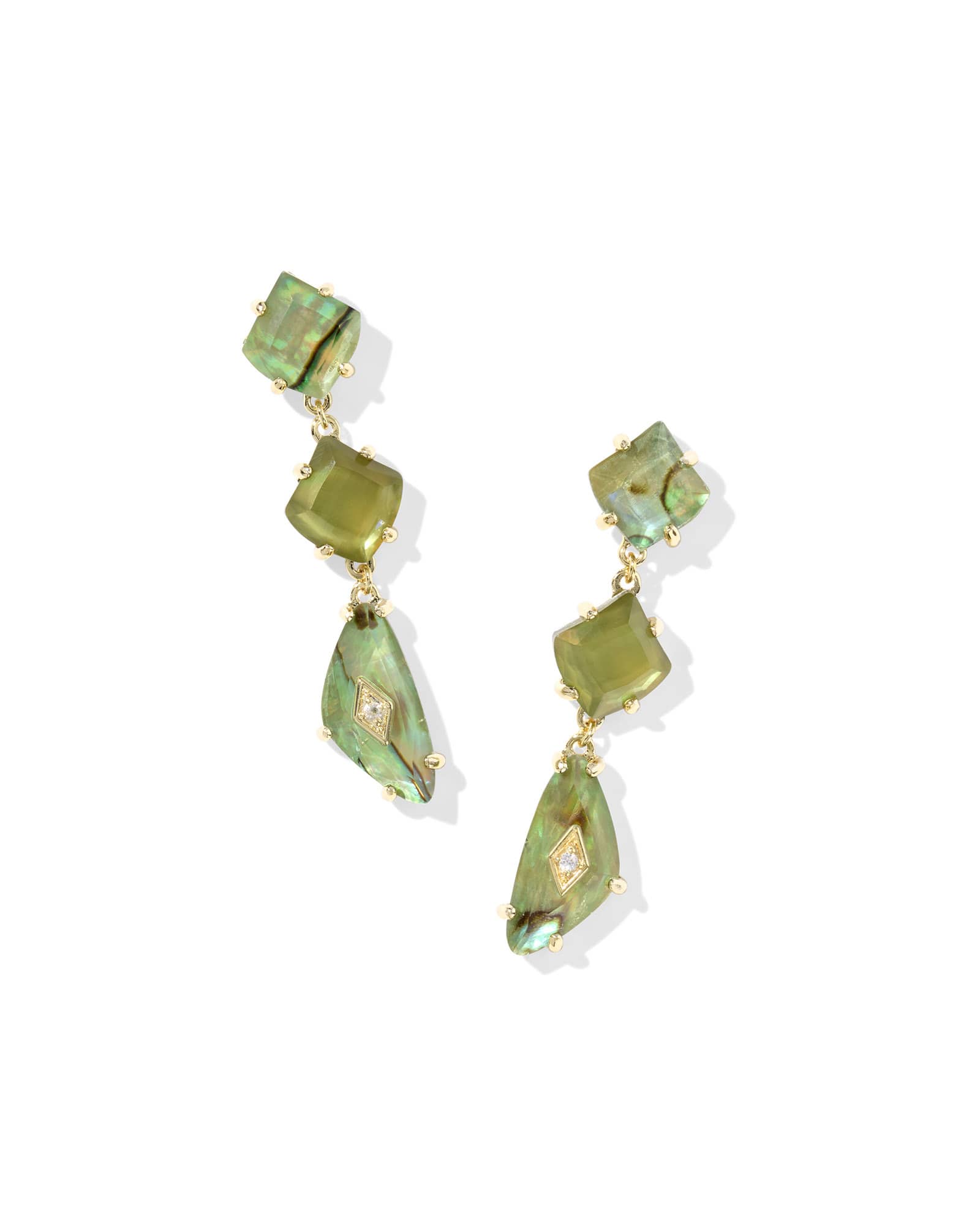 Bianca Gold Linear Earrings
