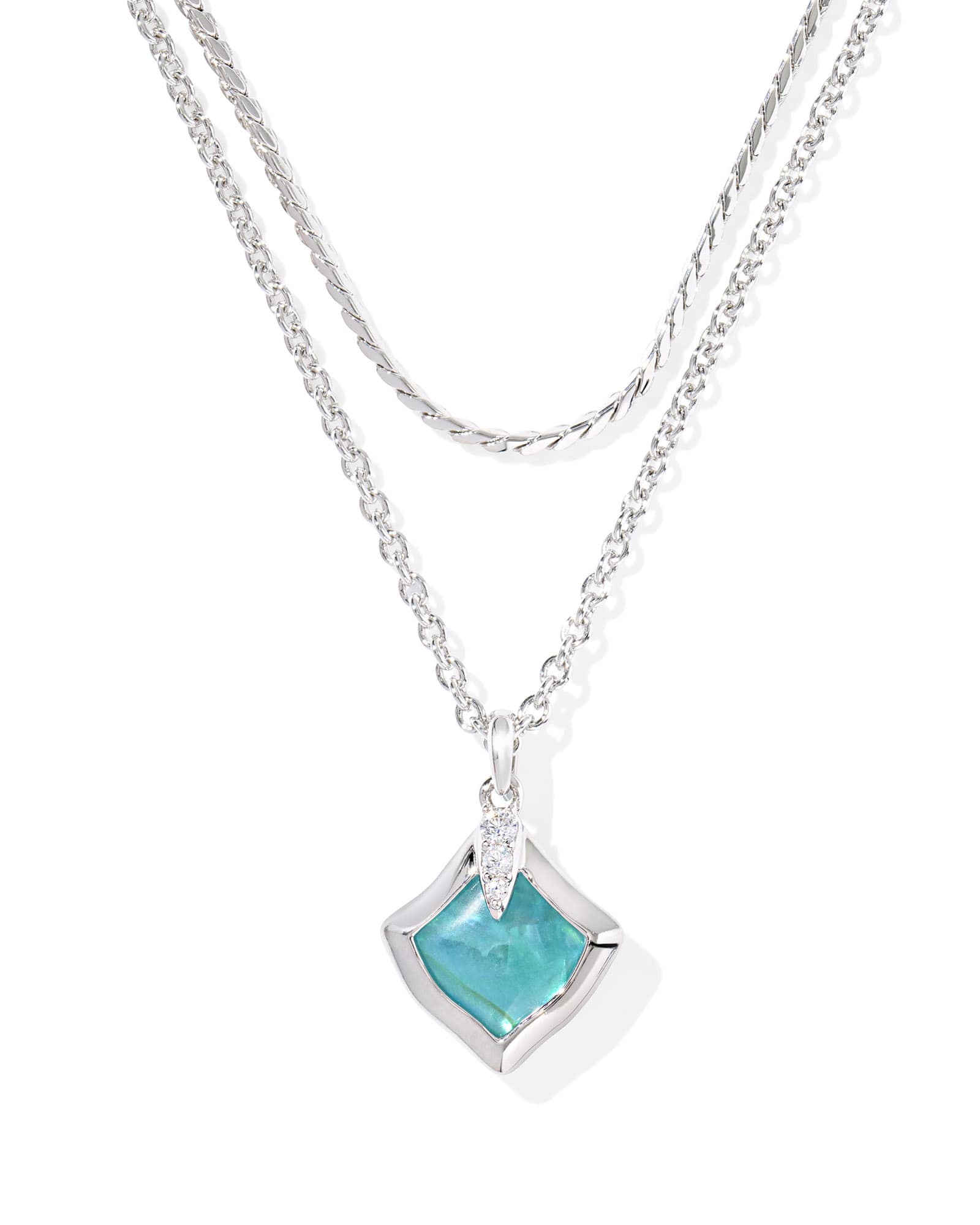 Joelle Silver Multi Strand Necklace