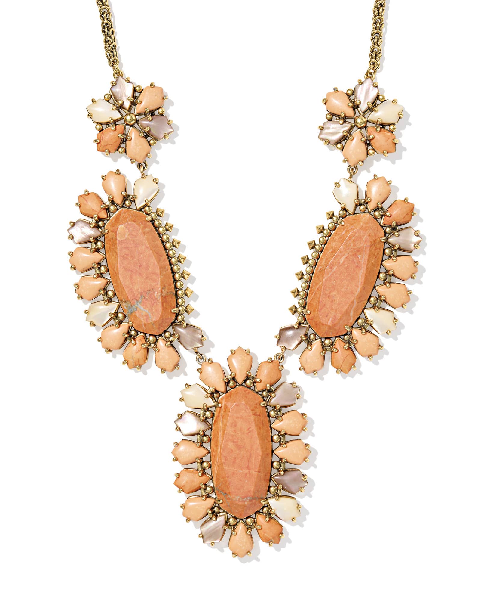 Flynn Vintage Gold Statement Necklace