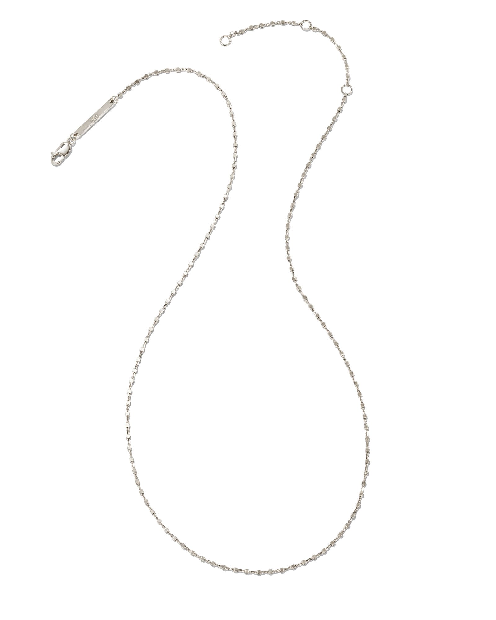 Beaded Satellite Chain Necklace in Sterling Silver