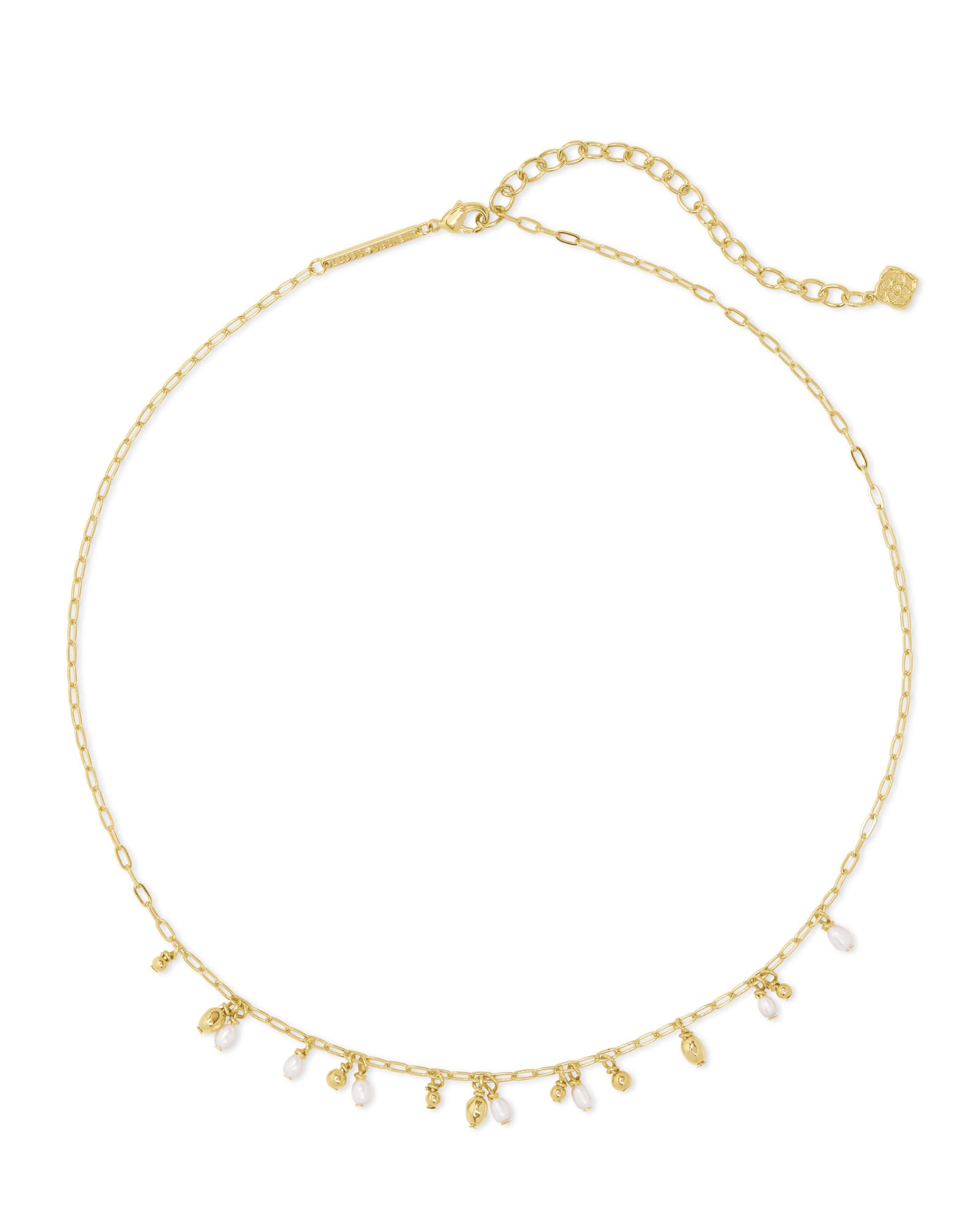 Mollie Gold Choker Necklace in Freshwater Cultured Pearl